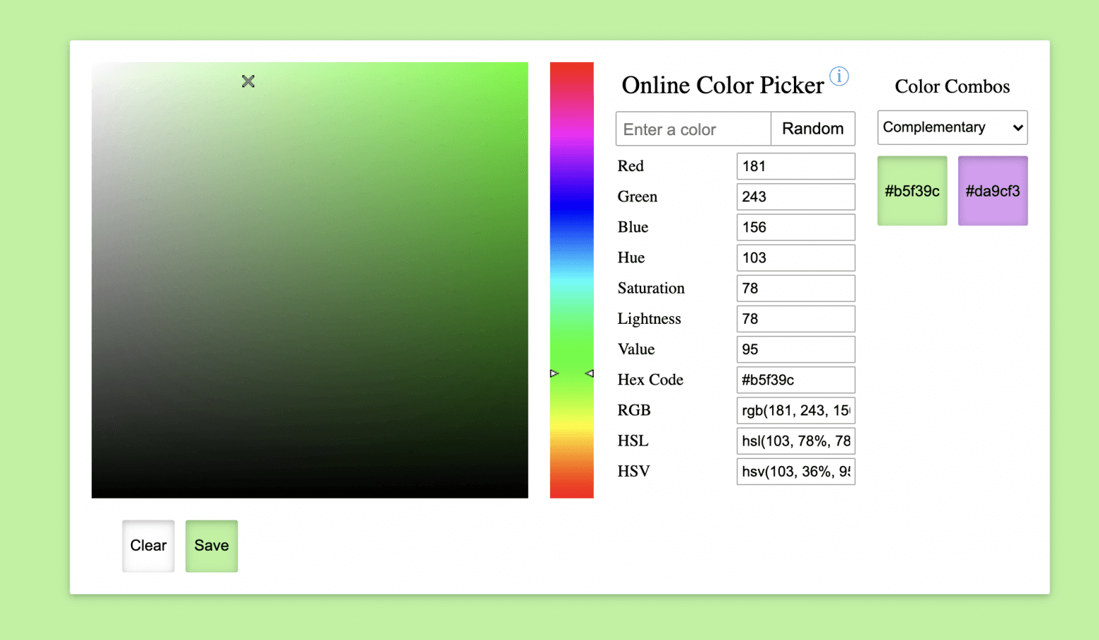 Online Color Picker